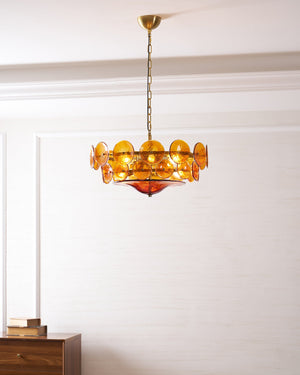 Solaris Disc Murano Chandelier