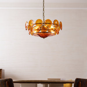 Solaris Disc Murano Chandelier