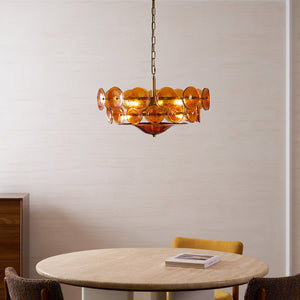 Solaris Disc Murano Chandelier
