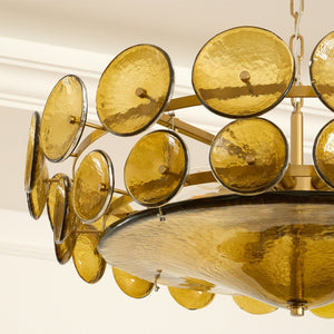 Solaris Disc Murano Chandelier