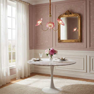 Lotus Leaf Glass Chandelier