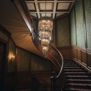 Lucente Noir Spiral Chandelier