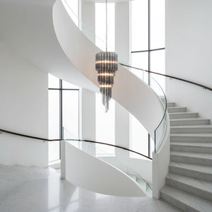 Lucente Noir Spiral Chandelier