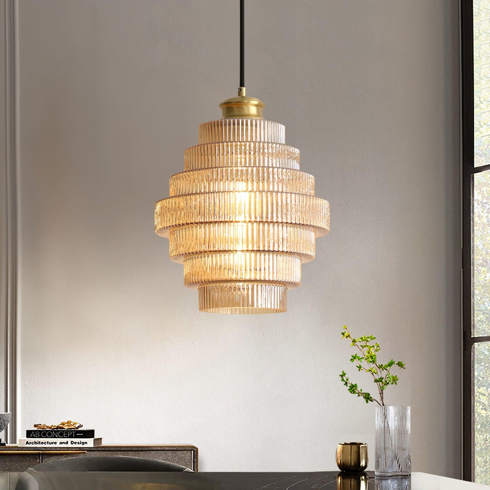 Luella Glass Pendant Lamp 8.6″- 9.8″