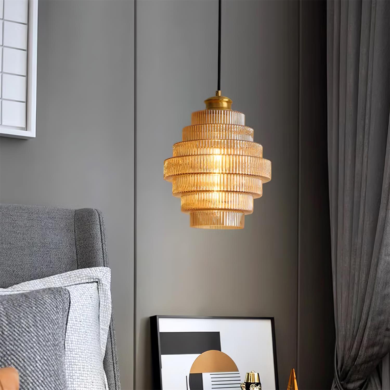 Luella Glass Plug In Pendant Lamp