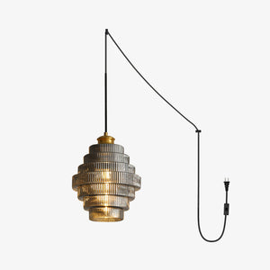 Luella Glass Plug In Pendant Lamp