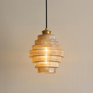 Luella Glass Plug In Pendant Lamp