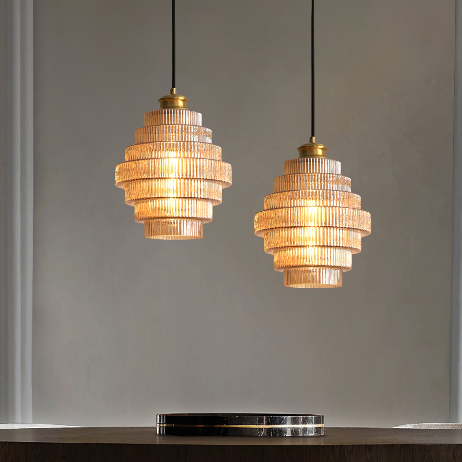 Luella Glass Plug In Pendant Lamp