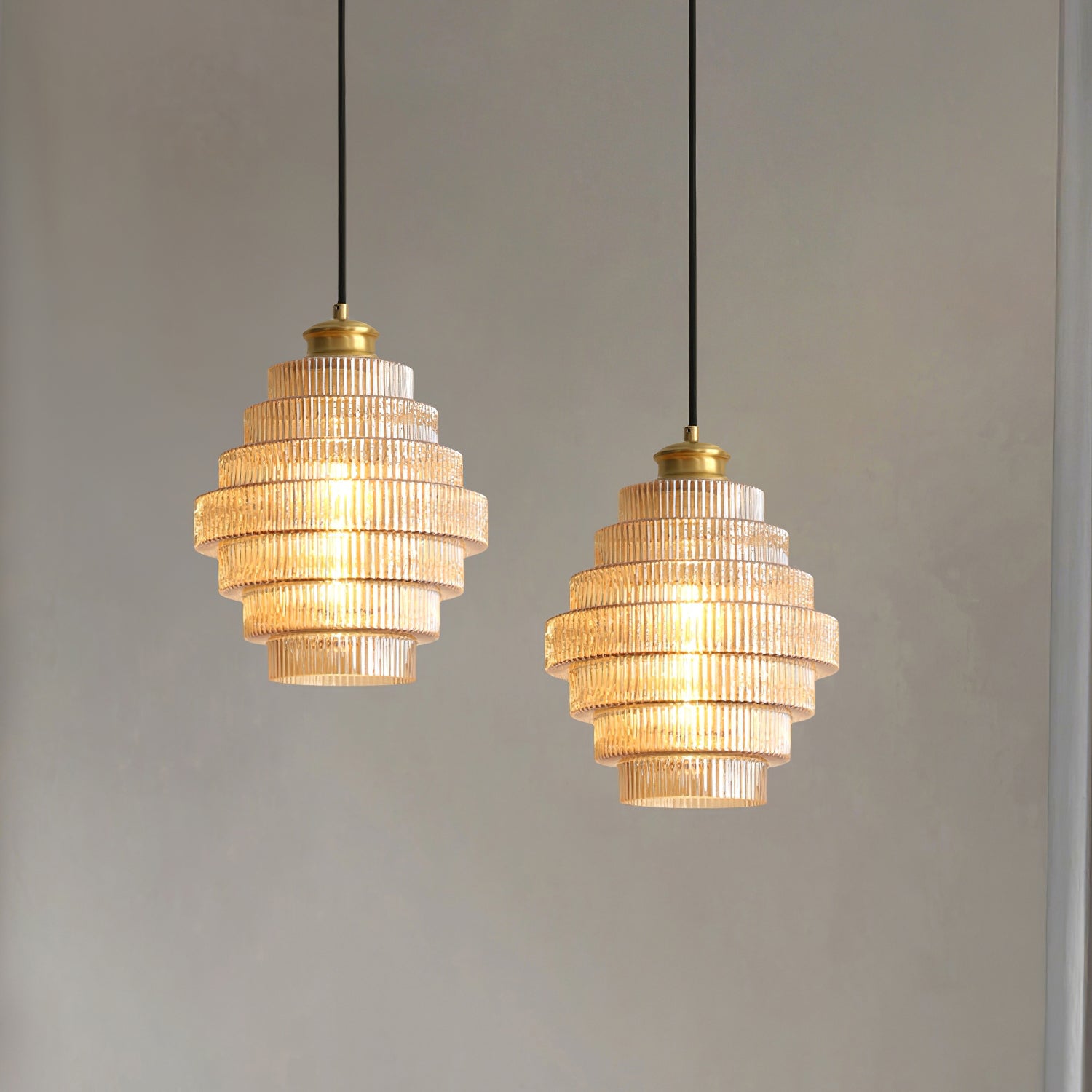 Luella Glass Plug In Pendant Lamp