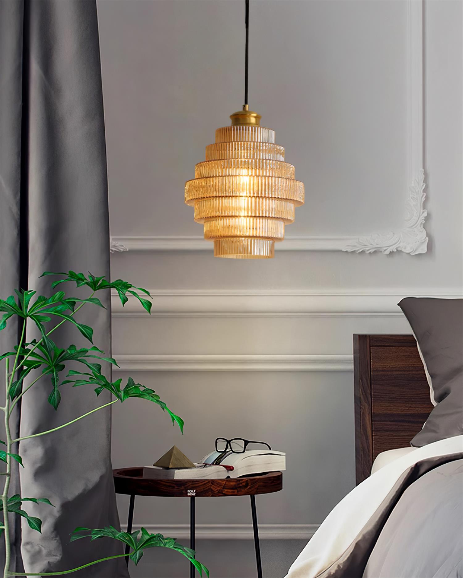 Luella Glass Plug In Pendant Lamp