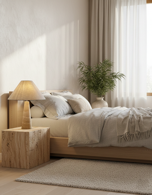 Lulu Travertine Table Lamp