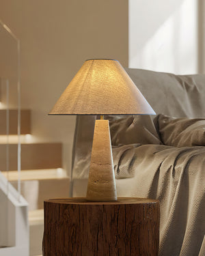 Lulu Travertine Table Lamp 20.4″- 17.7″