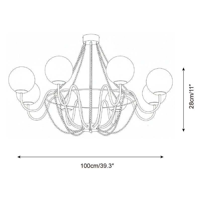Luminé Arc Chandelier