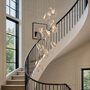 Luminous Glass Petals Pendant Lamp