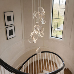 Luminous Glass Petals Pendant Lamp