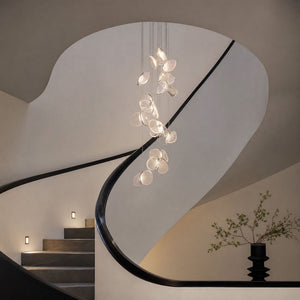 Luminous Glass Petals Pendant Lamp