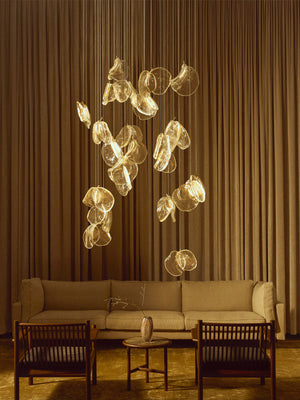Luminous Glass Petals Pendant Lamp