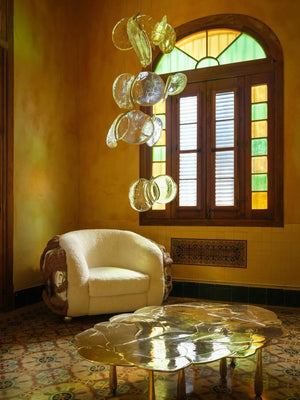 Luminous Glass Petals Pendant Lamp