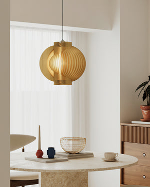 Luminous Wood Pendant Lamp
