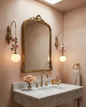 Lunafleur Alabaster Wall Sconce