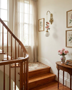 Lunafleur Alabaster Wall Sconce