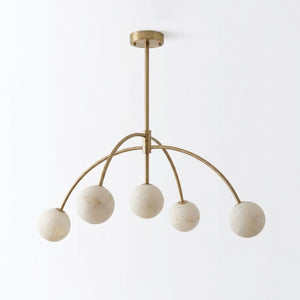 Lunara Alabaster Arc Chandelier
