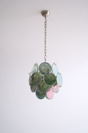 Lunaria Disc Glass Chandelier