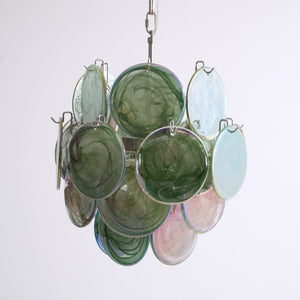 Lunaria Disc Glass Chandelier
