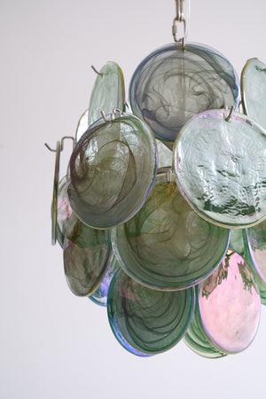 Lunaria Disc Glass Chandelier