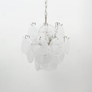 Lunaria Disc Glass Chandelier