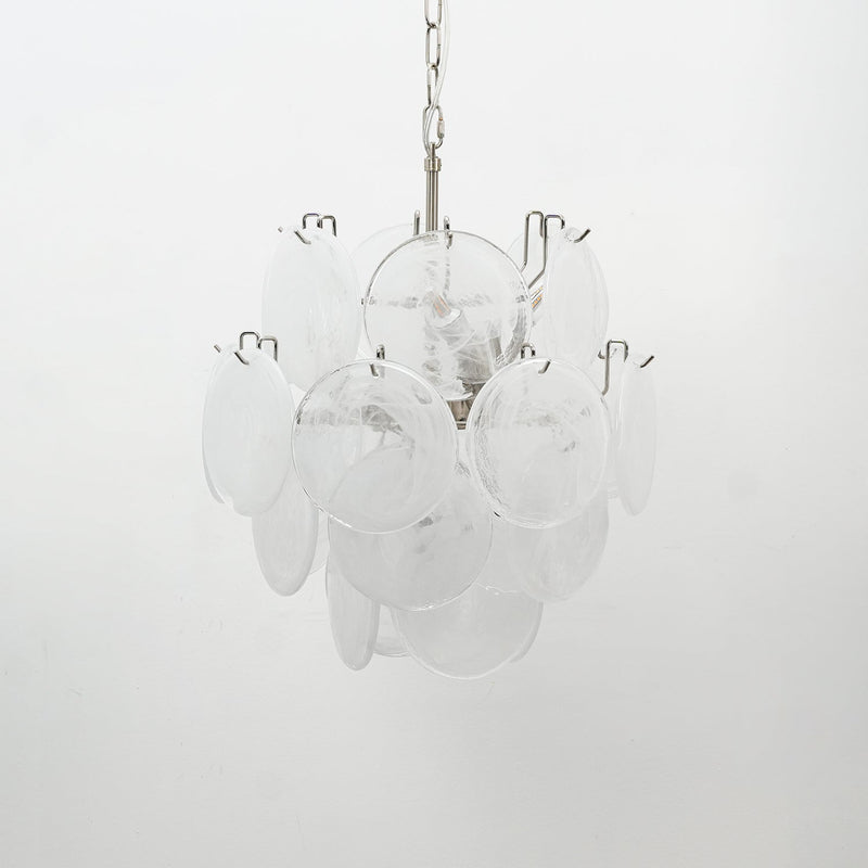 Lunaria Disc Glass Chandelier – detail 8