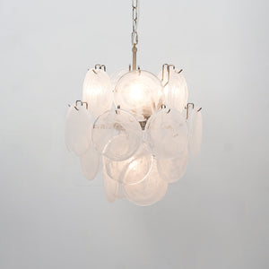 Lunaria Disc Glass Chandelier