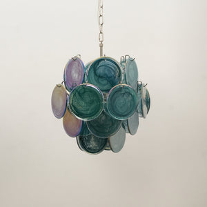 Lunaria Disc Glass Chandelier
