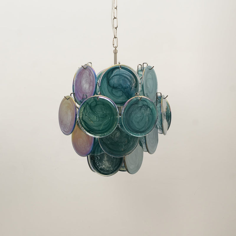 Lunaria Disc Glass Chandelier – detail 5