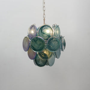 Lunaria Disc Glass Chandelier