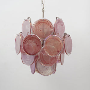 Lunaria Disc Glass Chandelier