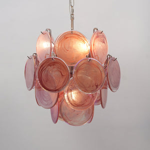 Lunaria Disc Glass Chandelier