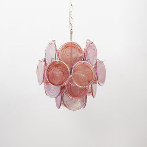 Lunaria Disc Glass Chandelier