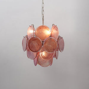 Lunaria Disc Glass Chandelier