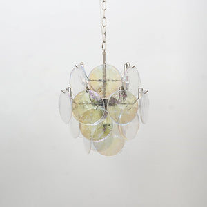 Lunaria Disc Glass Chandelier