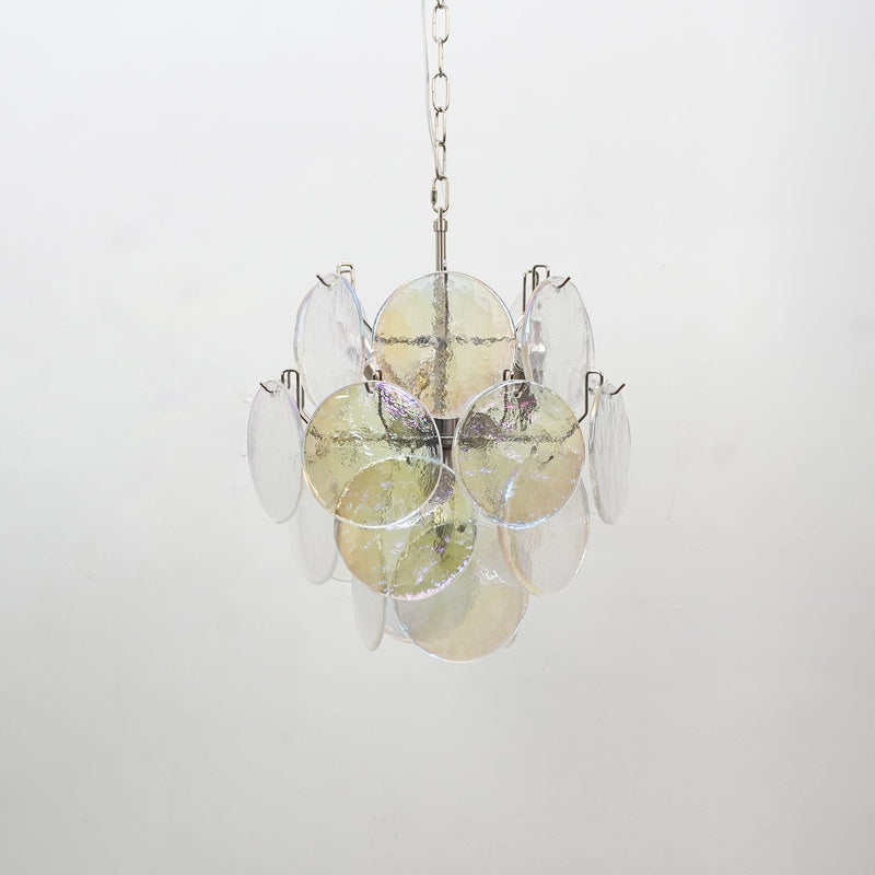 Lunaria Disc Glass Chandelier – detail 14