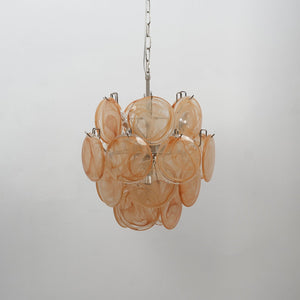 Lunaria Disc Glass Chandelier