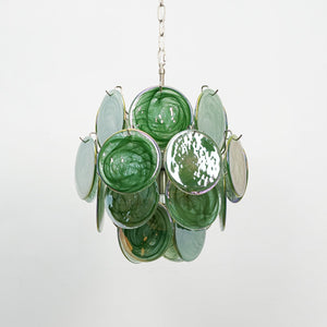 Lunaria Disc Glass Chandelier