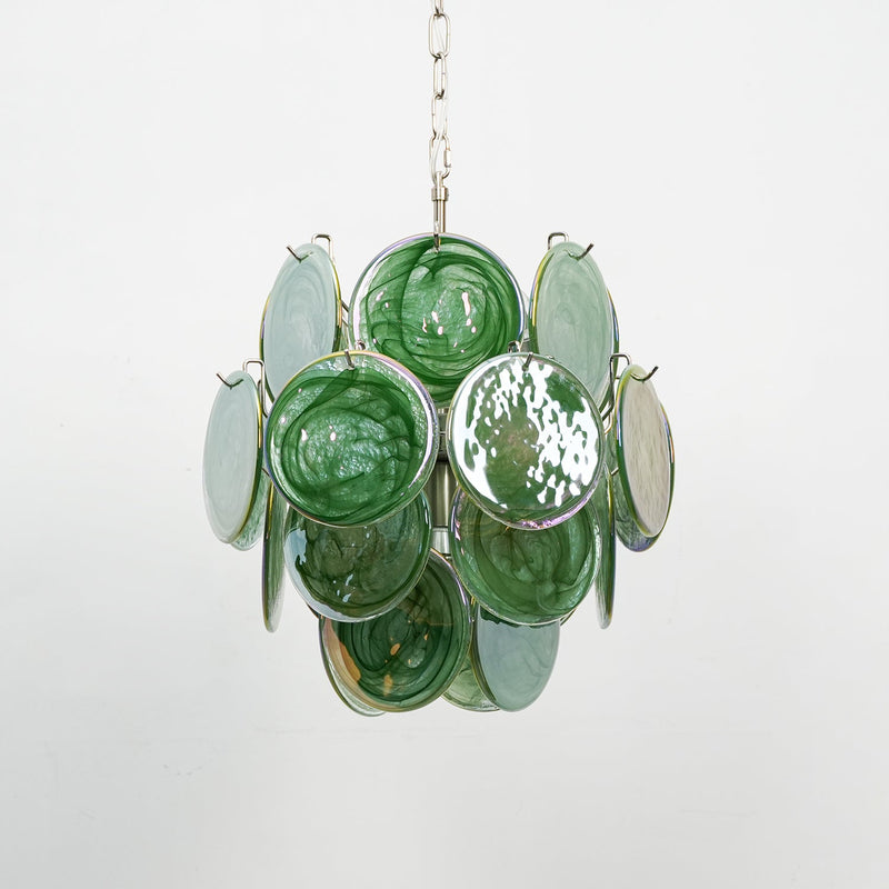 Lunaria Disc Glass Chandelier – detail 7