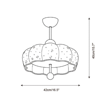 Lunavie Flush Mount Ceiling Light — Dimension drawings 3