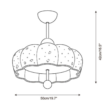 Lunavie Flush Mount Ceiling Light — Dimension drawings 4
