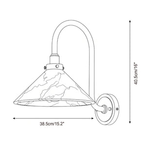 Lunelle Alabaster Wall Sconce