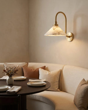 Lunelle Alabaster Wall Sconce