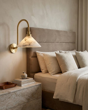 Lunelle Alabaster Wall Sconce