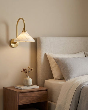 Lunelle Alabaster Wall Sconce